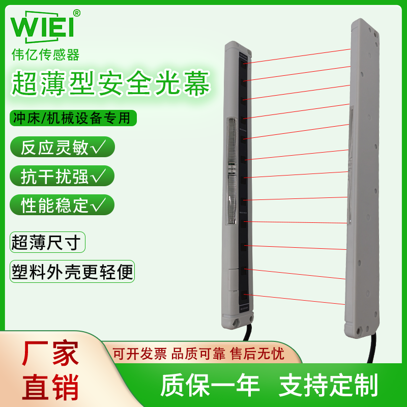 超薄型安全光幕