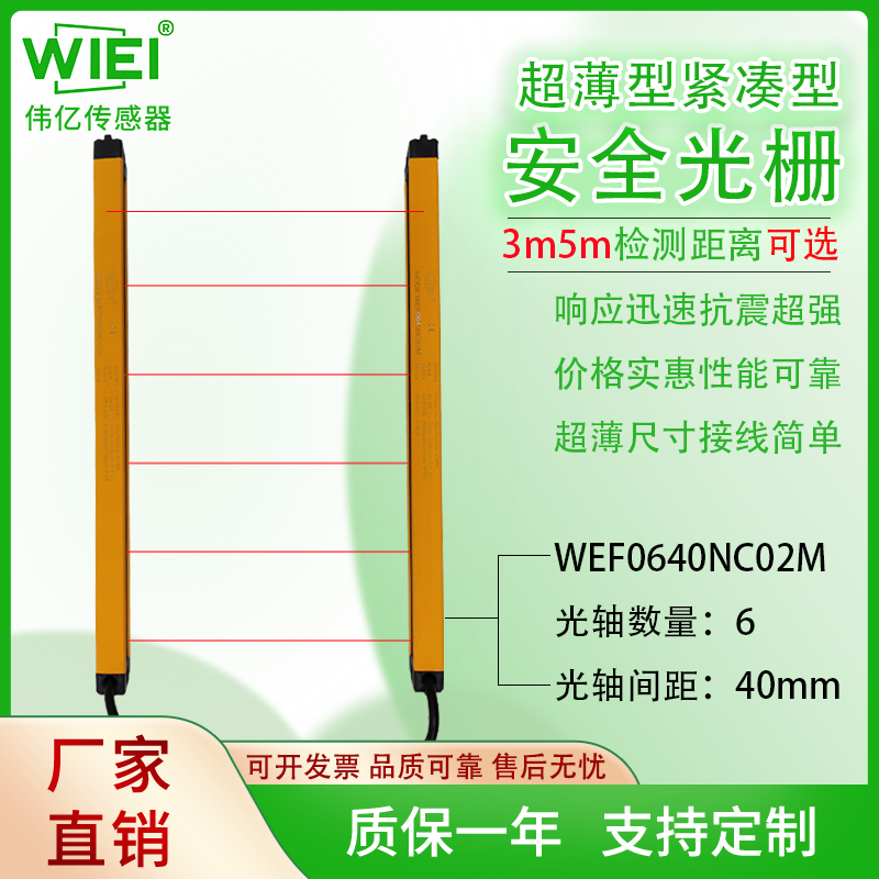 紧凑型安全光幕