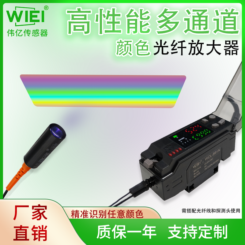 高性能多通道颜色光纤放大器