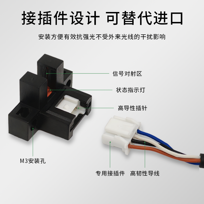 新款插件型槽型光电传感器